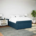 Pat box spring cu saltea, albastru închis, 160x200 cm, catifea - WALTI WALTI