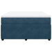 Pat box spring cu saltea, albastru închis, 160x200 cm, catifea - WALTI WALTI