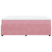 Pat box spring cu saltea, roz, 160x200 cm, catifea - WALTI WALTI