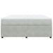 Pat box spring cu saltea, gri deschis, 180x200 cm, catifea - WALTI WALTI