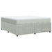 Pat box spring cu saltea, gri deschis, 180x200 cm, catifea - WALTI WALTI