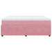 Pat box spring cu saltea, roz, 180x200 cm, catifea - WALTI WALTI