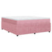 Pat box spring cu saltea, roz, 180x200 cm, catifea - WALTI WALTI