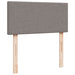Pat box spring cu saltea, gri taupe, 80x200 cm, textil - WALTI WALTI