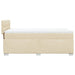 Pat box spring cu saltea, crem, 80x200 cm, textil - WALTI WALTI