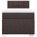Pat box spring cu saltea, maro închis, 90x190 cm, textil - WALTI WALTI