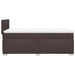 Pat box spring cu saltea, maro închis, 90x190 cm, textil - WALTI WALTI