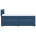 Pat box spring cu saltea, albastru, 90x190 cm, textil - WALTI WALTI