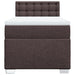 Pat box spring cu saltea, maro închis, 90x190 cm, textil - WALTI WALTI