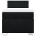 Pat box spring cu saltea, negru, 90x200 cm, textil - WALTI WALTI