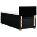 Pat box spring cu saltea, negru, 90x200 cm, textil - WALTI WALTI