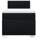 Pat box spring cu saltea, negru, 90x200 cm, textil - WALTI WALTI