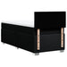 Pat box spring cu saltea, negru, 90x200 cm, textil - WALTI WALTI