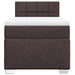 Pat box spring cu saltea, maro închis, 90x200 cm, textil - WALTI WALTI