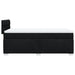 Pat box spring cu saltea, negru, 90x200 cm, textil - WALTI WALTI