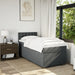 Pat box spring cu saltea, gri închis, 90x200 cm, textil - WALTI WALTI