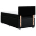 Pat box spring cu saltea, negru, 90x200 cm, textil - WALTI WALTI