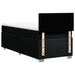 Pat box spring cu saltea, negru, 100x200 cm, textil - WALTI WALTI
