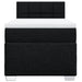 Pat box spring cu saltea, negru, 100x200 cm, textil - WALTI WALTI