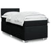Pat box spring cu saltea, negru, 100x200 cm, textil - WALTI WALTI