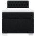 Pat box spring cu saltea, negru, 100x200 cm, textil - WALTI WALTI