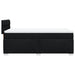 Pat box spring cu saltea, negru, 100x200 cm, textil - WALTI WALTI