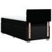 Pat box spring cu saltea, negru, 100x200 cm, textil - WALTI WALTI