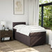 Pat box spring cu saltea, maro închis, 100x200 cm, textil - WALTI WALTI
