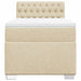 Pat box spring cu saltea, crem, 100x200 cm, textil - WALTI WALTI