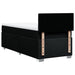 Pat box spring cu saltea, negru, 100x200 cm, textil - WALTI WALTI