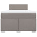 Pat box spring cu saltea, taupe, 120x190 cm material textil - WALTI WALTI