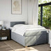 Pat box spring cu saltea, gri deschis, 120x190 cm, textil - WALTI WALTI