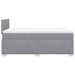 Pat box spring cu saltea, gri deschis, 120x190 cm, textil - WALTI WALTI