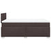 Pat box spring cu saltea, maro închis, 120x190 cm, textil - WALTI WALTI