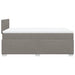 Pat box spring cu saltea, taupe, 120x190 cm material textil - WALTI WALTI