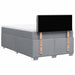Pat box spring cu saltea, gri deschis, 120x190 cm, textil - WALTI WALTI
