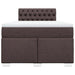 Pat box spring cu saltea, maro închis, 120x190 cm, textil - WALTI WALTI