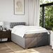 Pat box spring cu saltea, taupe, 120x190 cm material textil - WALTI WALTI