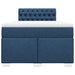 Pat box spring cu saltea, albastru, 120x190 cm, material textil - WALTI WALTI
