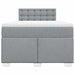 Pat box spring cu saltea, gri deschis, 120x190 cm, textil - WALTI WALTI