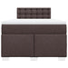 Pat box spring cu saltea, maro închis, 120x190 cm, textil - WALTI WALTI