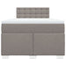 Pat box spring cu saltea, taupe, 120x190 cm material textil - WALTI WALTI