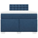 Pat box spring cu saltea, albastru, 120x190 cm, material textil - WALTI WALTI