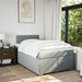 Pat continental cu saltea, gri deschis, 120x200 cm, textil - WALTI WALTI