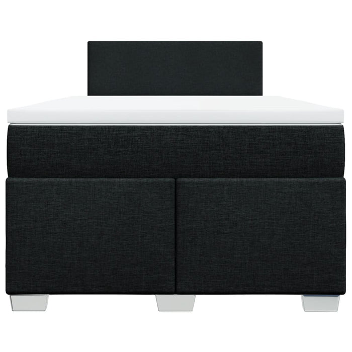 Pat box spring cu saltea, negru, 120x200 cm, textil - WALTI WALTI