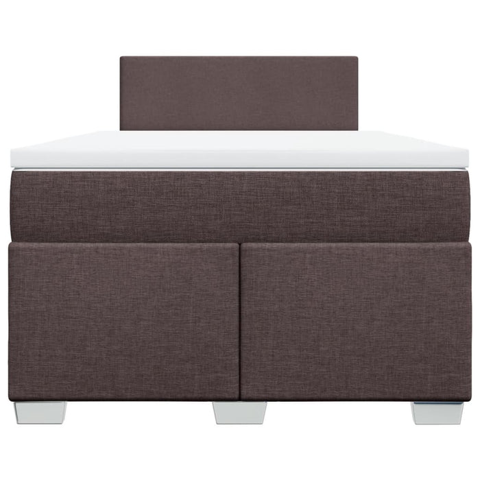 Pat box spring cu saltea, maro închis, 120x200 cm, textil - WALTI WALTI