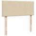 Pat box spring cu saltea, crem, 120x200 cm, textil - WALTI WALTI