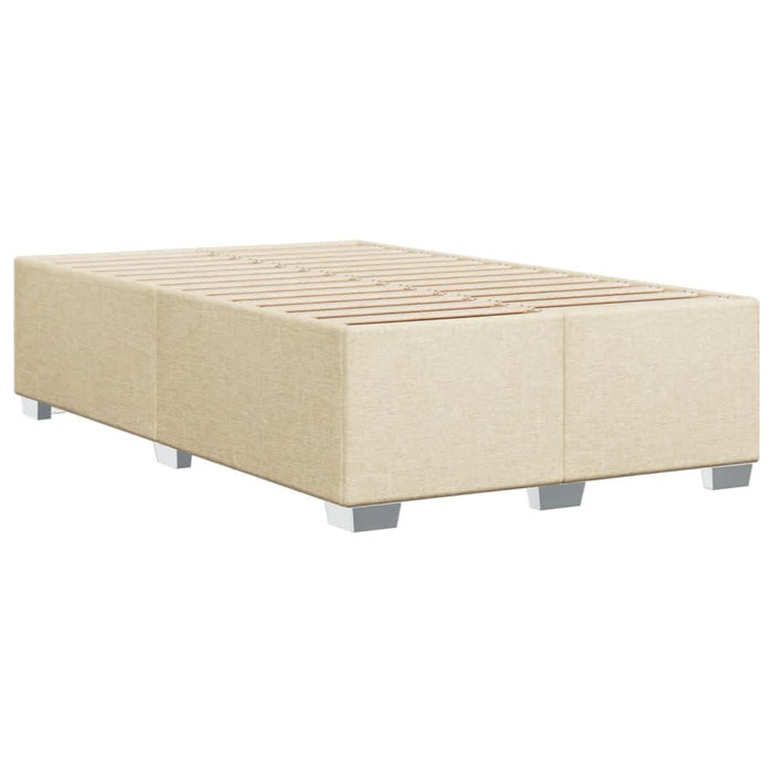 Pat box spring cu saltea, crem, 120x200 cm, textil - WALTI WALTI
