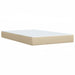 Pat box spring cu saltea, crem, 120x200 cm, textil - WALTI WALTI
