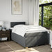 Pat box spring cu saltea, gri închis, 120x200 cm, textil - WALTI WALTI